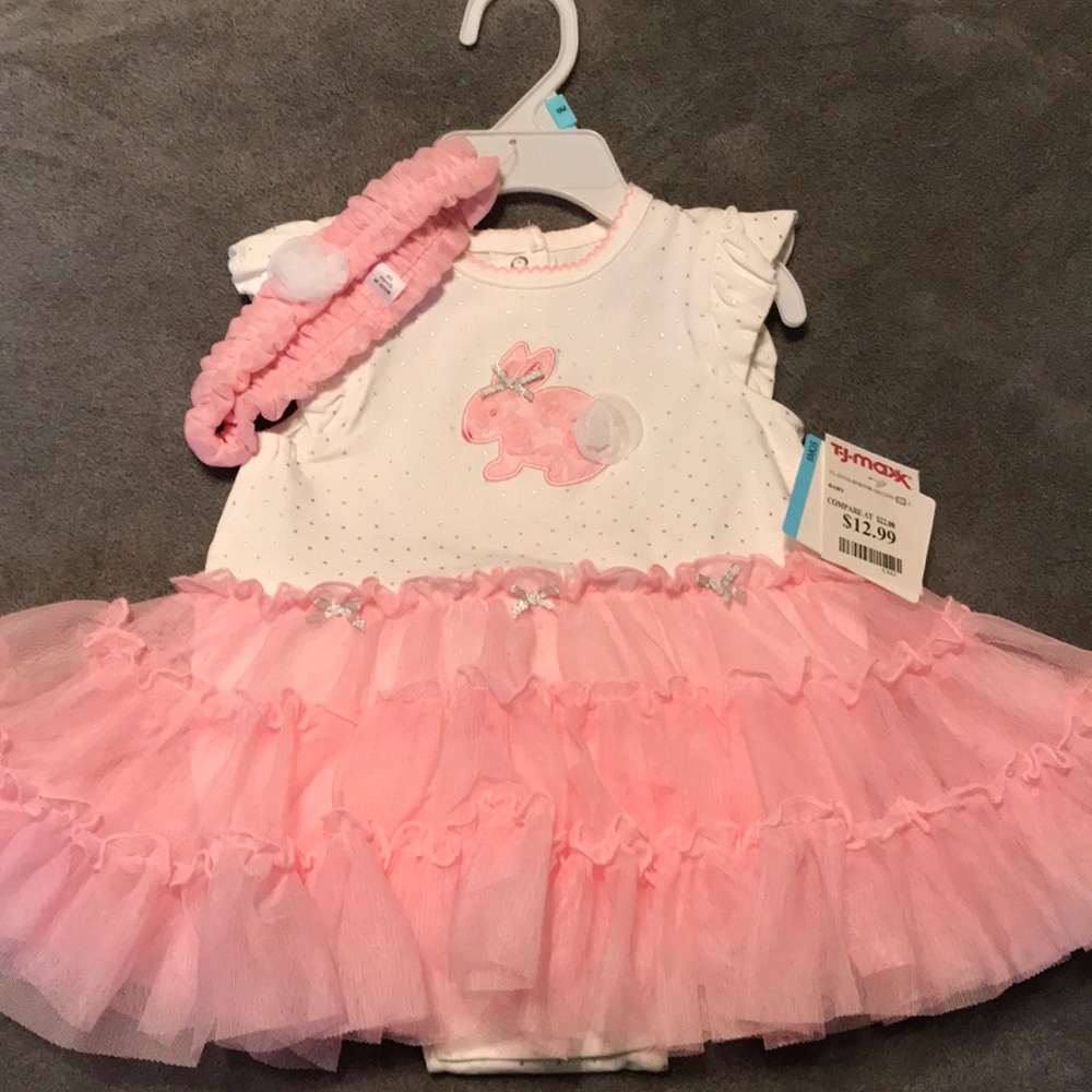 Adorable Easter onesie with tutu